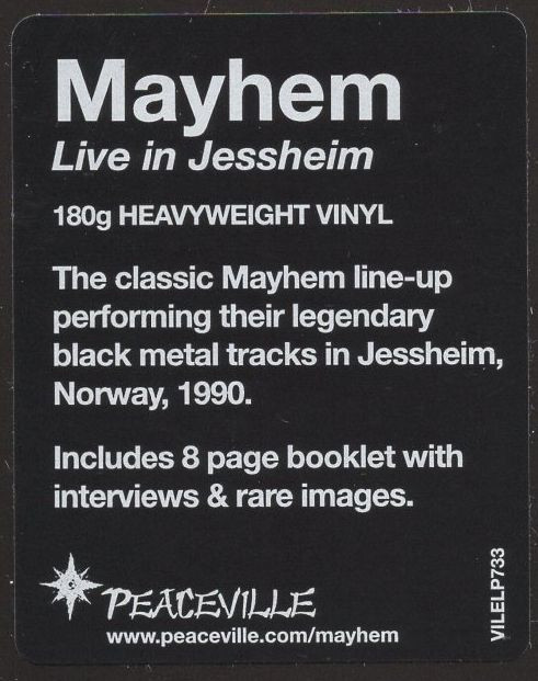 Mayhem - Live In Jessheim