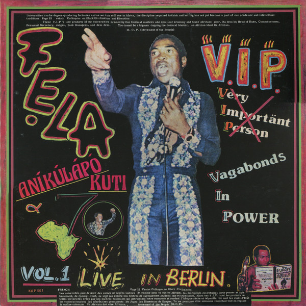 Fela Kuti, Africa 70 - V.I.P. (Vagabonds In Power) Vol. 1 Live In Berlin