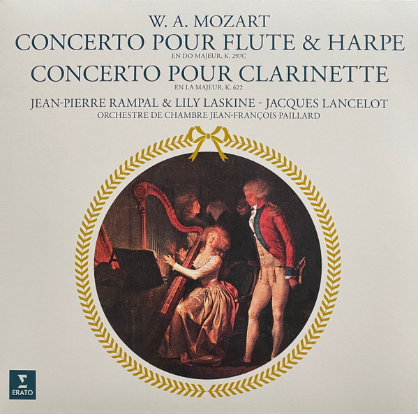 Wolfgang Amadeus Mozart, Jean-Pierre Rampal, Lily Laskine, Jacques Lancelot, Orchestre De Chambre Jean-François Paillard, Jean-François Paillard - Concerto Pour Flute & Harpe En Do Majeur, K. 297c, Concerto Pour Clarinette En La Majeur, K. 622