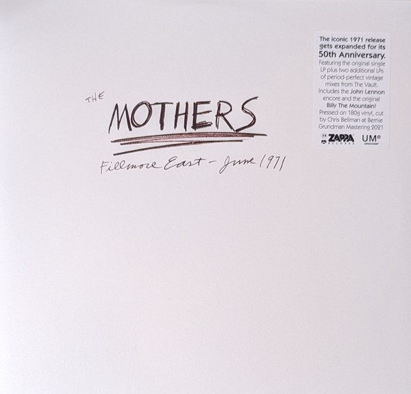 The Mothers - Fillmore East - June 1971