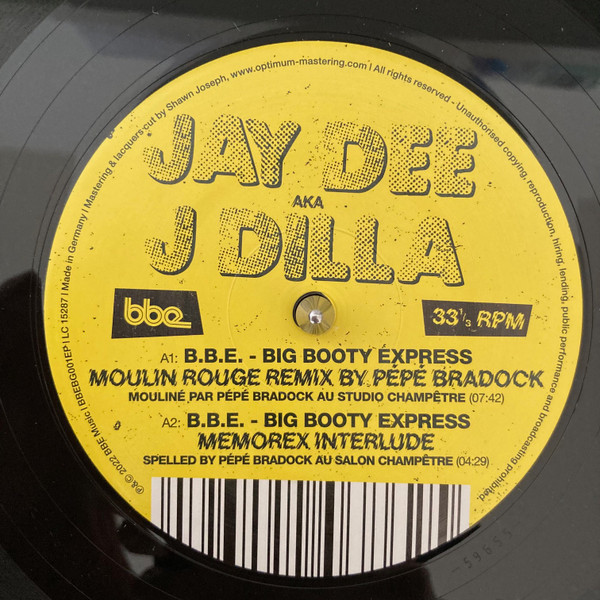 Jay Dee, J Dilla - B.B.E. - Big Booty Express