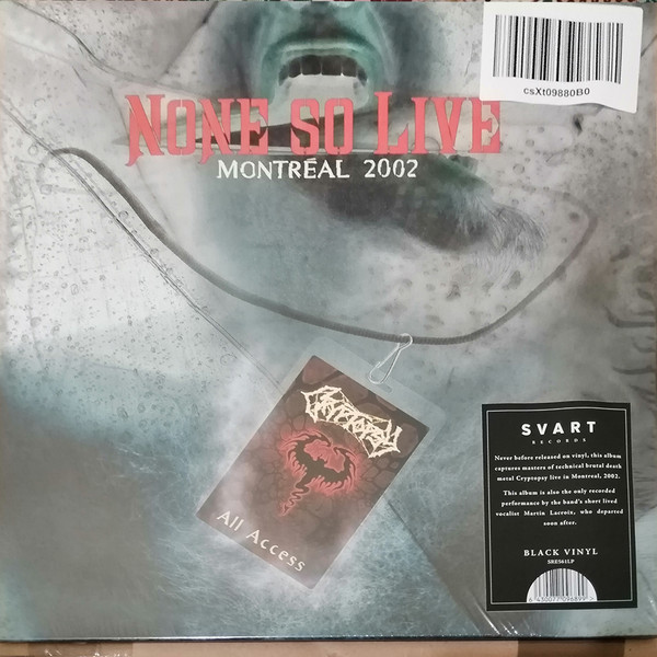 Cryptopsy - None So Live