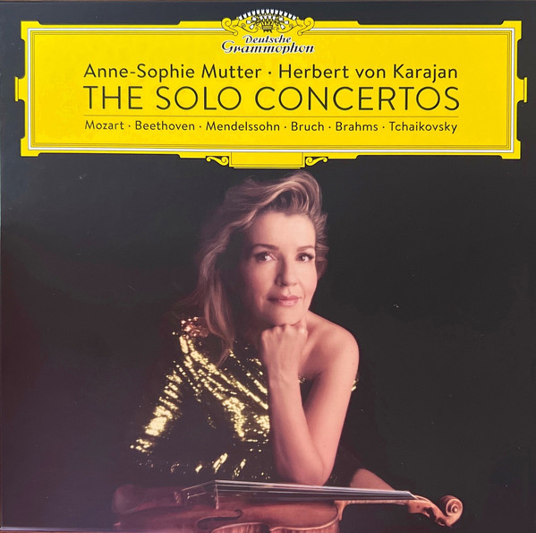 Anne-Sophie Mutter, Herbert von Karajan, Wolfgang Amadeus Mozart, Ludwig van Beethoven, Felix Mendelssohn-Bartholdy, Max Bruch, Johannes Brahms, Pyotr Ilyich Tchaikovsky - The Solo Concertos