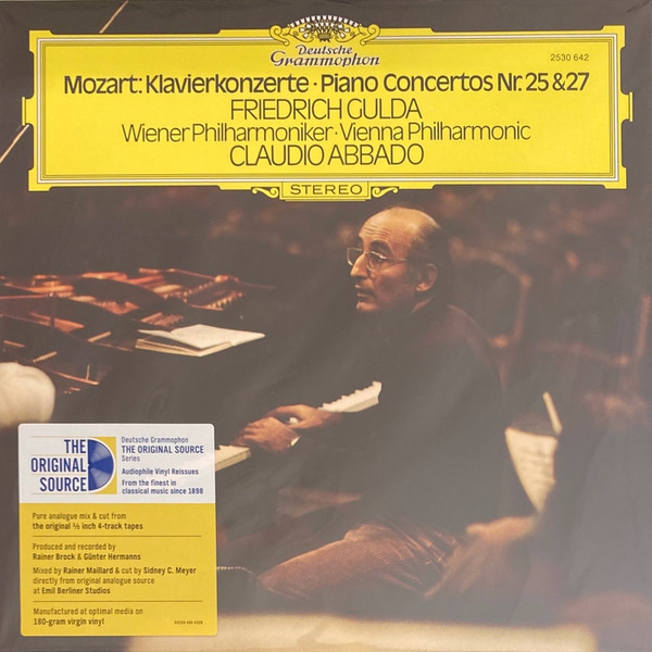 Wolfgang Amadeus Mozart, Friedrich Gulda, Wiener Philharmoniker, Wiener Philharmoniker, Claudio Abbado - Klavierkonzerte · Piano Concertos Nr. 25 & 27