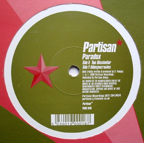 Paradox - Too Dissimilar / Idiosyncrasies