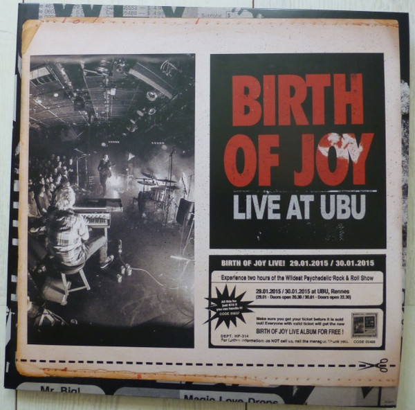 Birth Of Joy - Live At Ubu